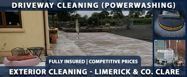 We offer our power washing for driveways service throughout Co. Clare including Ennis, Shannon, Kilrush and Lahinch.