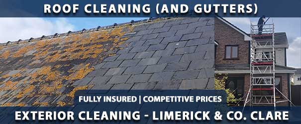 We offer our roof cleaning service throughout Co. Clare and Limerick City including Ennis, Shannon, Kilrush and Lahinch.